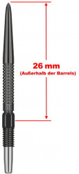 Target Swiss GRD 26 mm Stahlspitzen Schwarz